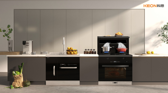 科恩A2蒸烤一體集成灶，一平方米的空間魔法！