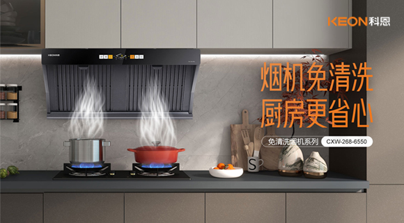 6550免清洗煙機，曲面變平，功能一樣強大！